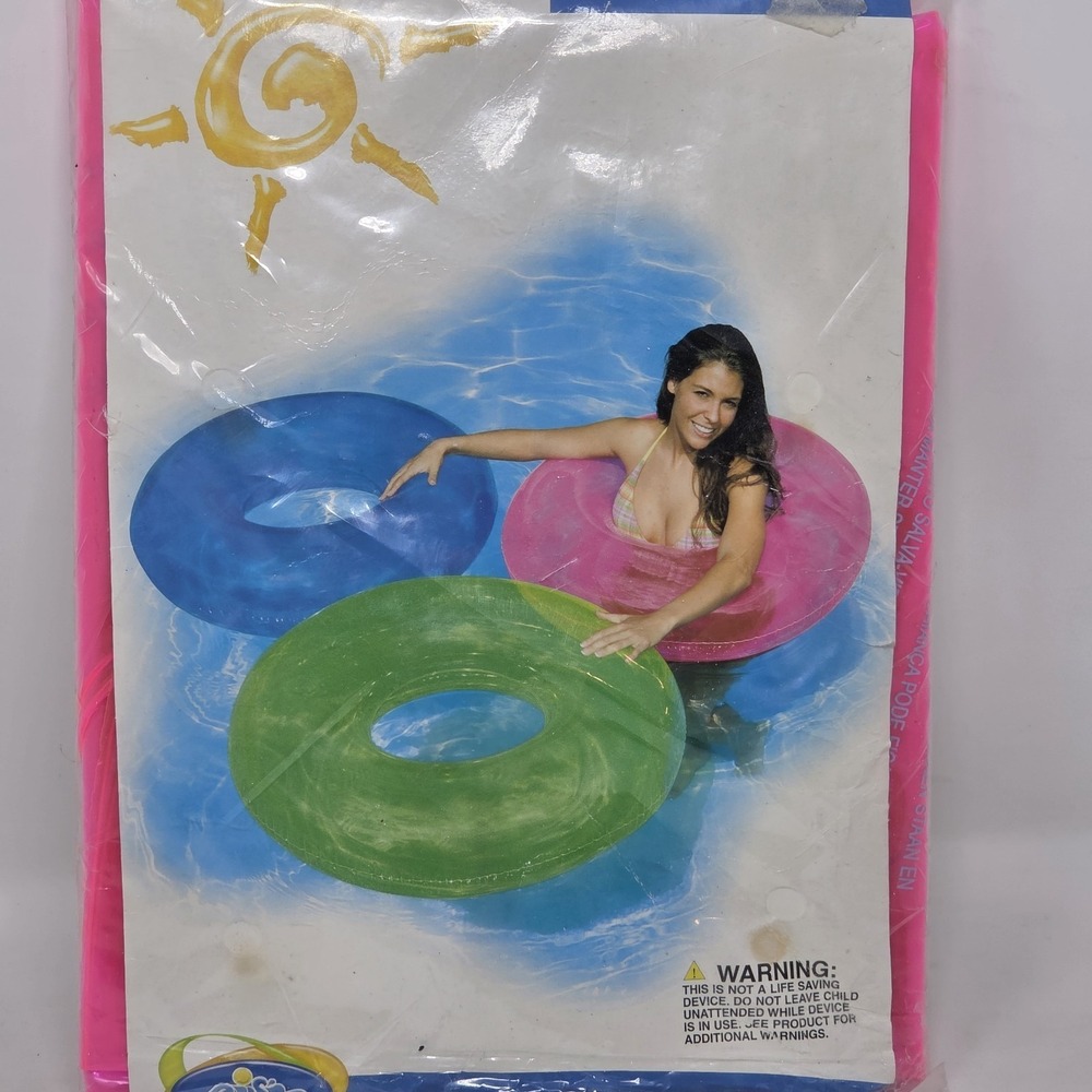 NEW 2006 Intex The Wet Set Tire Tube 59251TT Neon Pink NOS New 36 in.‎ SEALED
